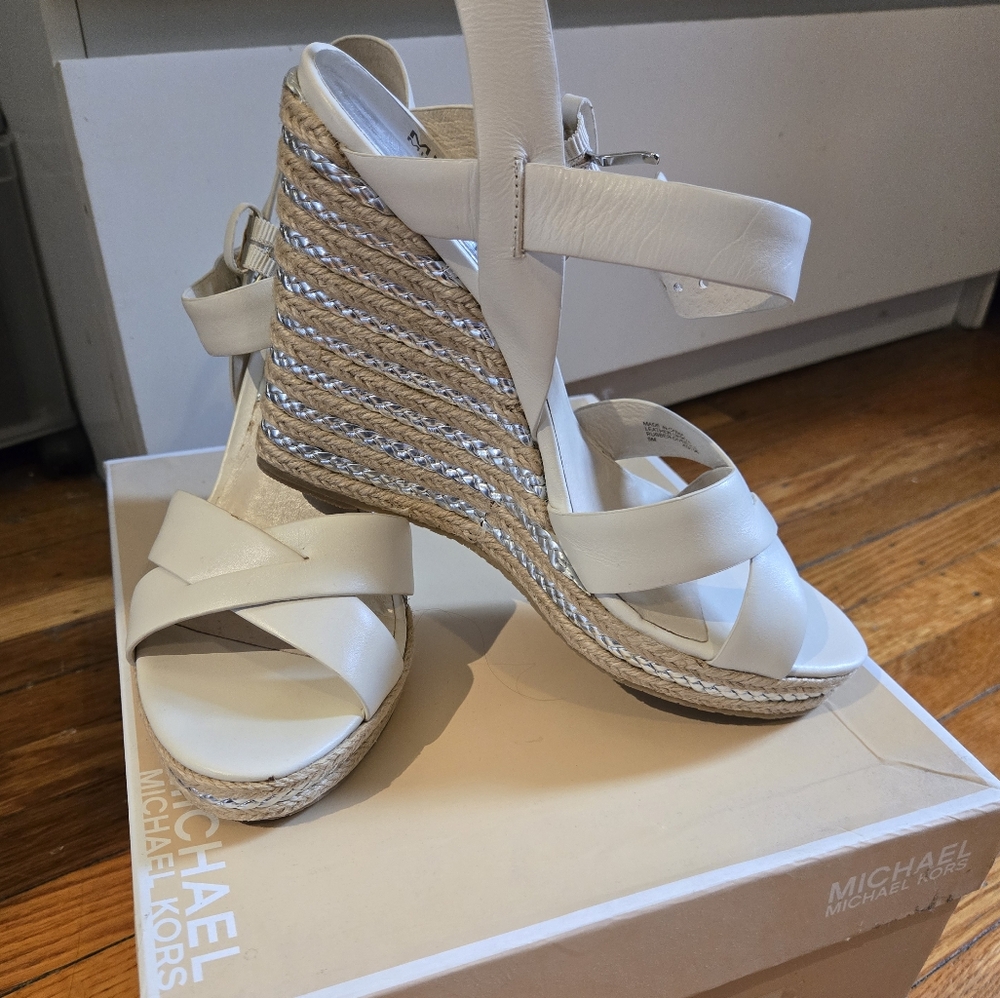 NIB MK Wedge Sandals